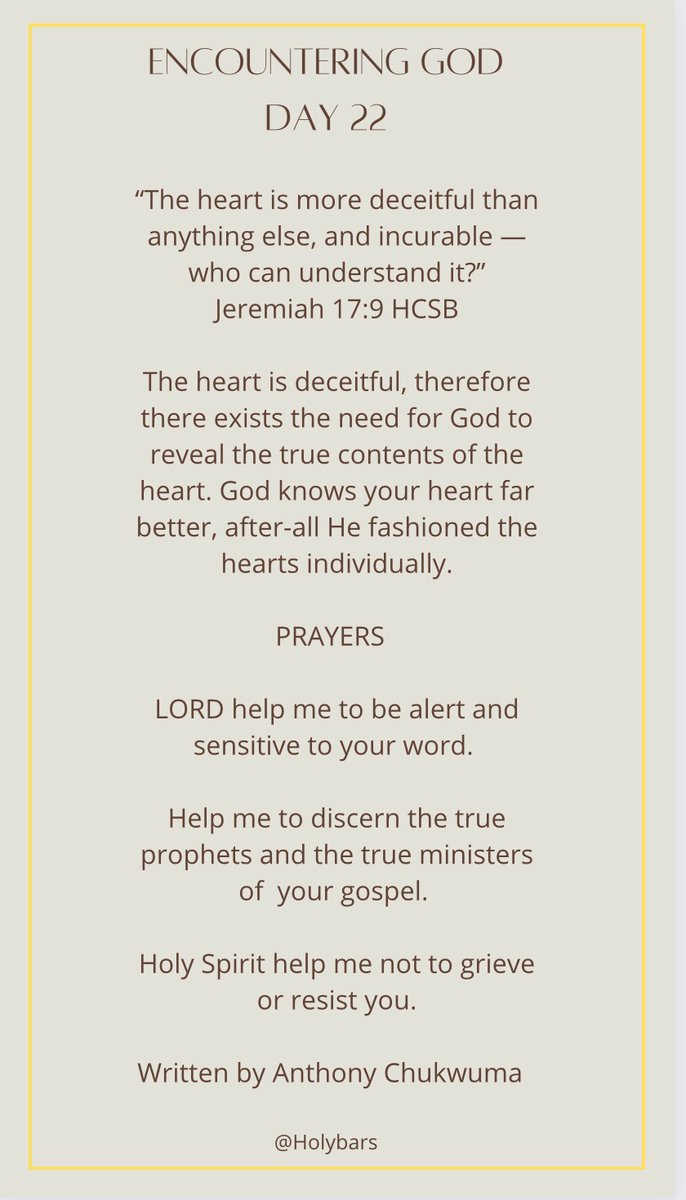 olumid3's tweet photo. Day 22 of our Prayer and Fasting program, entitled Encountering GOD. https://t.co/7JWtt8yx14