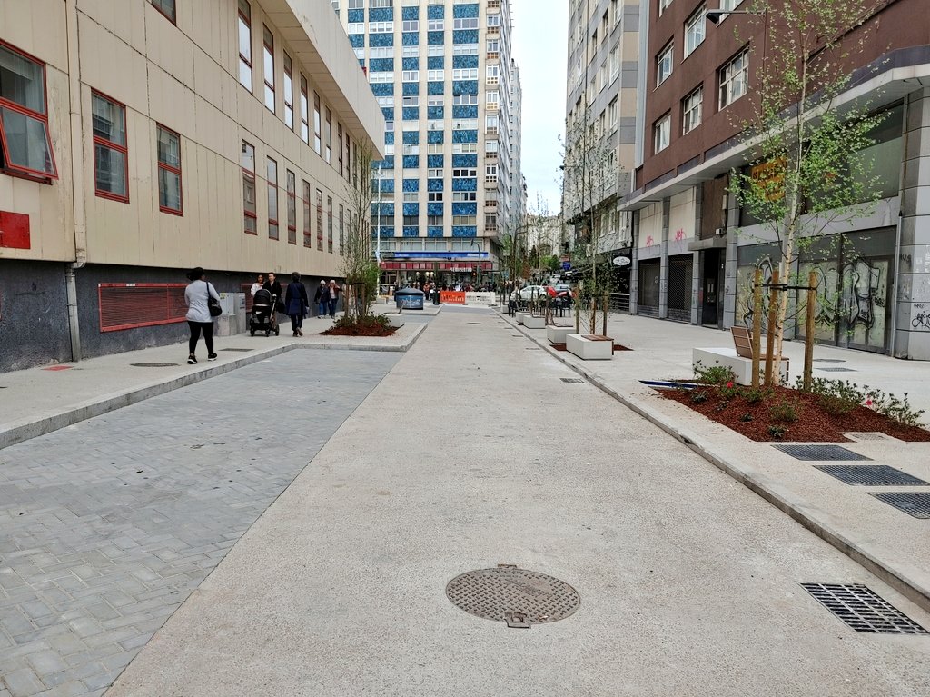 EloyTP's tweet photo. #Coruña - Avanzan las obras 🚧 de las calles Río Monelos y Alcalde Marchesi. https://t.co/cku0pUR4IK