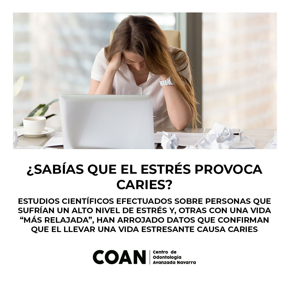 CoanNavarra's tweet photo. El estrés es la segunda causa de la aparición de éstas, por detrás de la acumulación de la placa bacteriana causada por una mala higiene dental.
📍C. Monte Monjardín, 9
📞  948 06 25 65
#sonrisa  #clinicadentalpamplona #dentistapamplona #dentistanavarra #odontologiapamplona https://t.co/TuSZTAOYBi