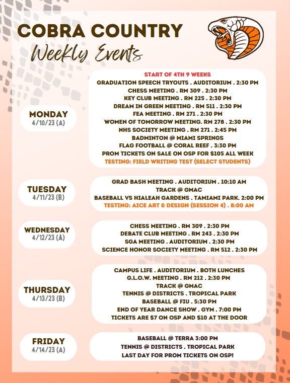 South Miami Senior High Cobras Football tweet media