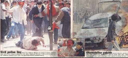Aesthetic1War's tweet photo. 1 Mayıs 1996'da sivil polis olduğu anlaşılınca linç edilen Mehmet Faruk Ersoy.

Vücuduna sayısız jilet attılar, yüzlerce kişi tarafından linç edildi, kafası taşla ezildi, televizyonda canlı yayında tüm Türkiye'ye izletildi. Tüm vatandaşlar, polisler izledi. Hiçbir şey yapılmadı. https://t.co/4cjNzP5CET