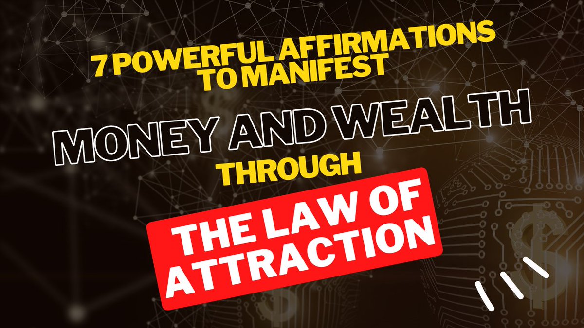 MINDPOWER_0's tweet photo. 7 Powerful Affirmations to Manifest Money and Wealth Through the Law of ... https://t.co/1MWAPAMikM via @YouTube https://t.co/D0JbtGBjij