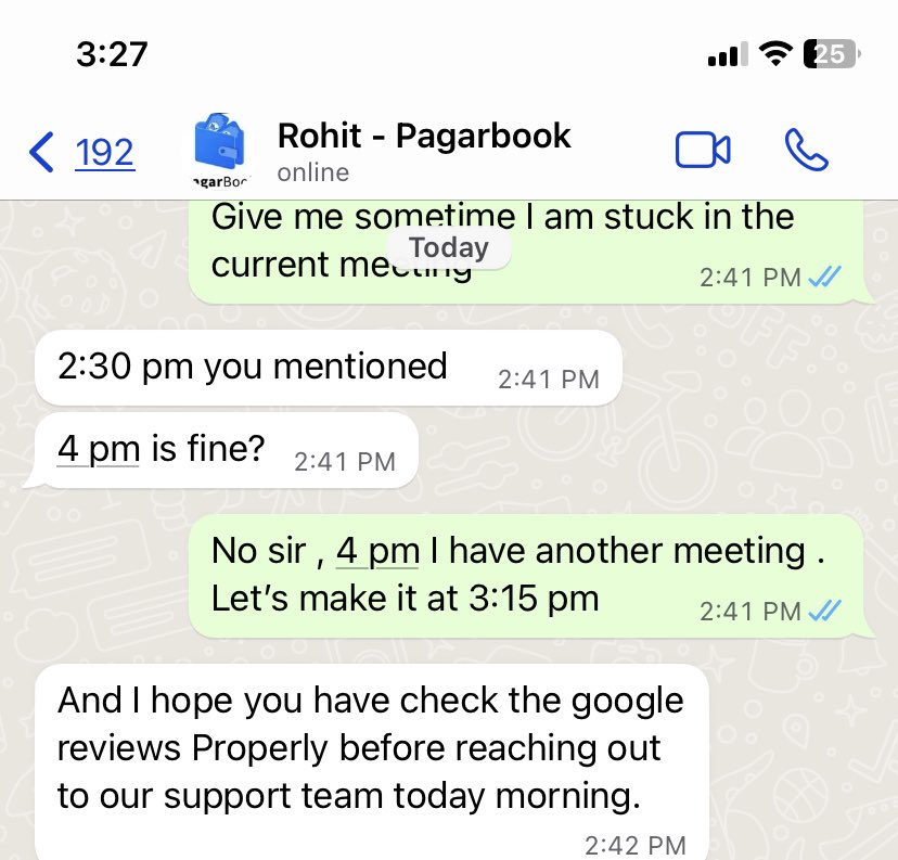 MonappaMilan's tweet photo. @PagarBook @athearsh I think you need to work on your sales team as they are forcing us to pay before demo. Adding some screenshot and even I was threatened for talking to your customer service as per your google review’s feedback. https://t.co/fRYh4Q0Mcm