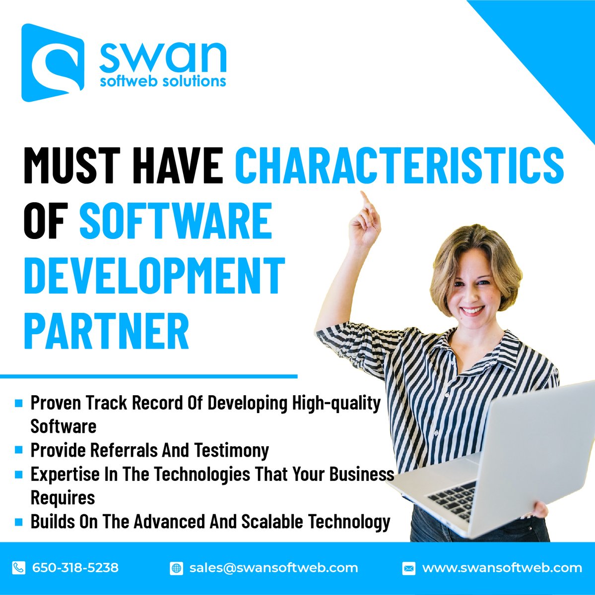 Looking for a software development partner? Don't settle for less than these must-have characteristics! Our team possesses them all and can help take your business to the next level. #SoftwareDevelopmentPartner #MustHaveCharacteristics #BusinessGrowth #TechnologyExperts