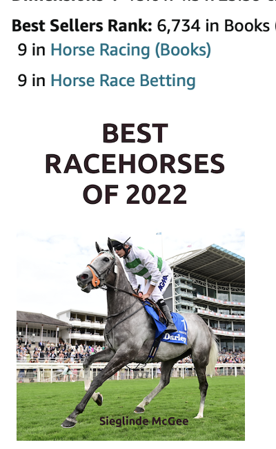 SieglindeMcGee's tweet image. Encouraging Day 1 numbers 😀

The @BestRacehorses annuals are a monumental amount of work for which the only payment is royalties they earn from Amazon #HorseRacing #SupportTheProject

amazon.co.uk/dp/1838433139
amazon.de/dp/1838433139 (if in Ireland, or use .fr or .com)