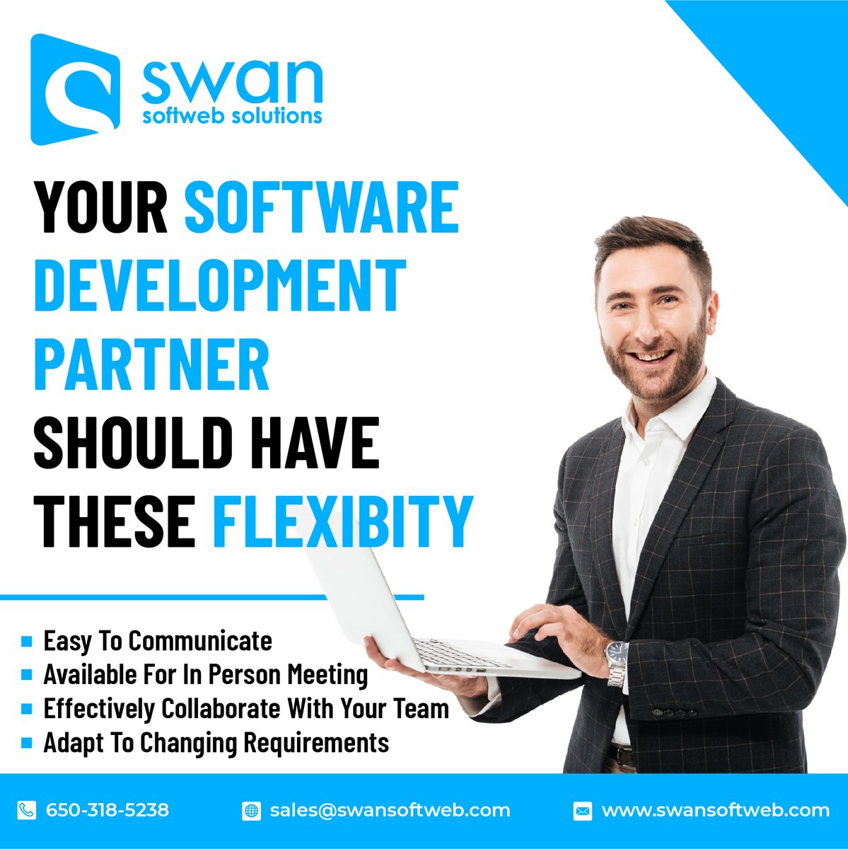 swansoft_usa's tweet image. Your software development partner should be flexible! Look for these key characteristics: agile development, scalability, customization, and adaptability. #SoftwareDevelopmentPartner #Flexibility #AgileDevelopment #Scalability #Customization #Adaptability