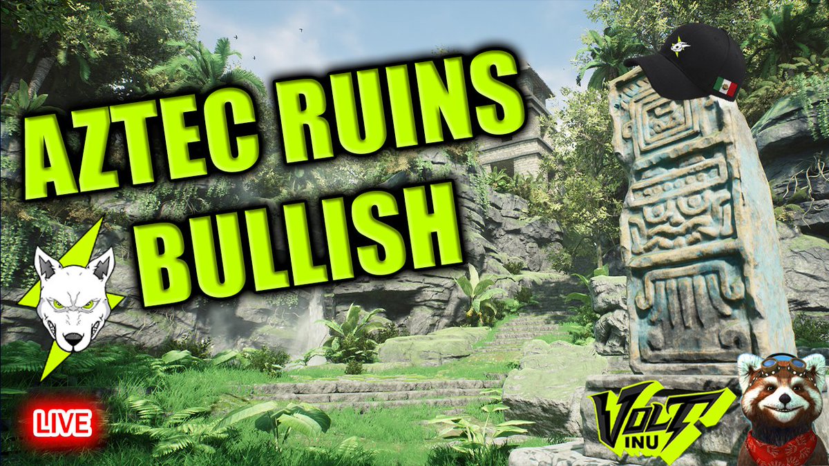 DJZeusman's tweet photo. AZTEC RUINS BULLISH LIVE TODAY! #giveaways #volt #voltoshi #voltandnothingless #voltinu #voltarmy #VDSC π²π²β‘οΈβ‘οΈβ‘οΈπΏπΏπΏπ₯π₯π₯ππππ’π’π’πππhttps://t.co/iMDzt0BJOB https://t.co/gTECtQ1qVx