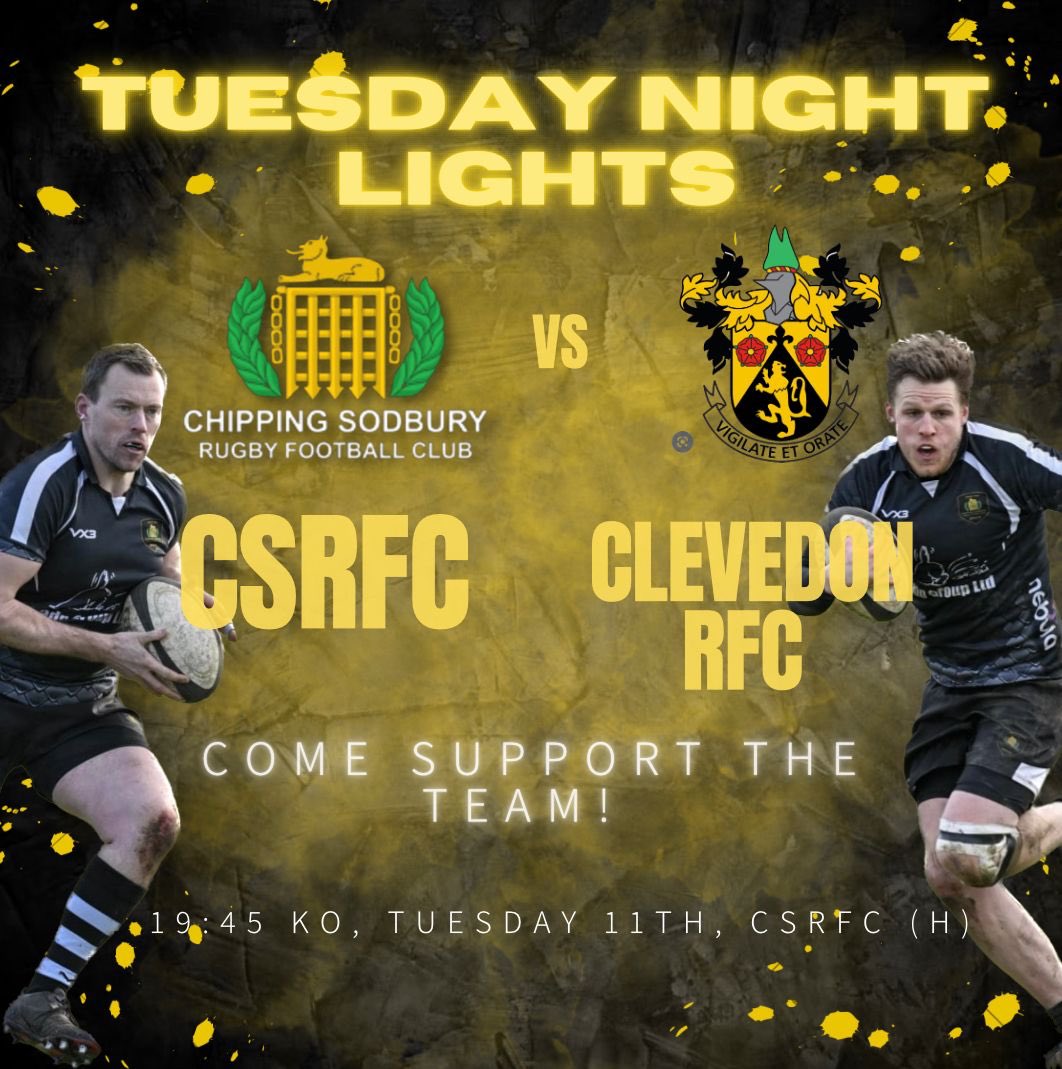 Last game of the season for our 1stXV tomorrow night at home against @Clevedon_RFC 
#csrfc #sodburyrugby #freetosee
@swsportsnews @GRFUrugby @BSDistrictRugby @local_rugby @KLBSport @CSSSch @YateAcademyPE @BrimshamGS