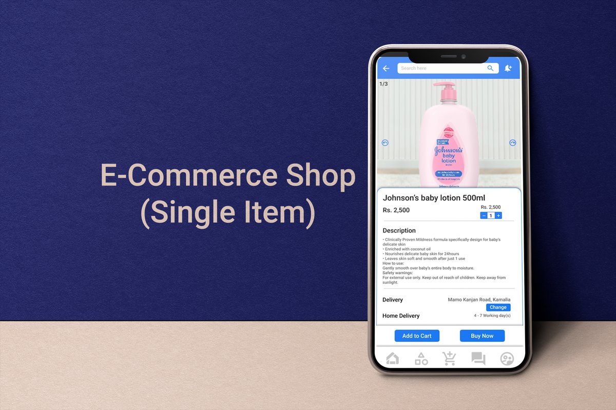 Farzincreation's tweet photo. Daily UI Day 12 (E-Commerce Shop (Single Item)) #dailyUI #UI #day12 #012 #ecommerceappdesign https://t.co/D4IZkGdvJa