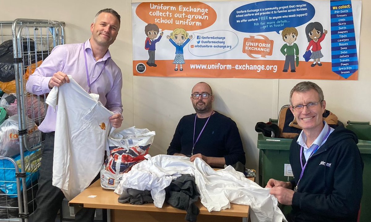 Why not come and volunteer for Uniform Exchange at our Lockwood HQ? We can do one-off #volunteering days for businesses. Read full story at bit.ly/3GvKaby
@kirkleescouncil
<a href="/tslkirklees/">Third Sector Leaders Kirklees</a>
<a href="/3SKirklees/">Third Sector Team - Kirklees</a>
@Kirkleeslibrary
<a href="/KirkleesYC/">Kirklees Youth Council</a>
<a href="/htafcfoundation/">Huddersfield Town Foundation</a>
<a href="/SustHudds/">Sustainable Huddersfield</a>