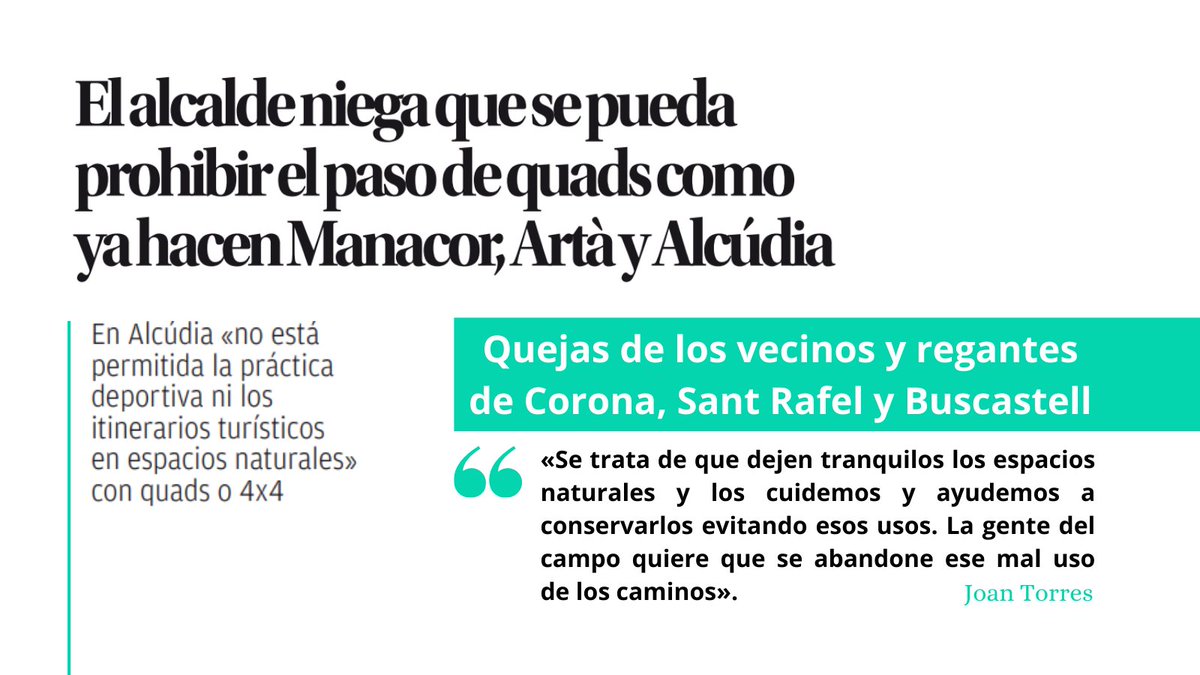 El Ple municipal ha aprovat per majoria regular la circulació i aparcament a les zones protegides.✅
Quin problema té l'alcalde a acceptar-ho?🤔

via <a href="/Diario_de_ibiza/">Diario de Ibiza</a>