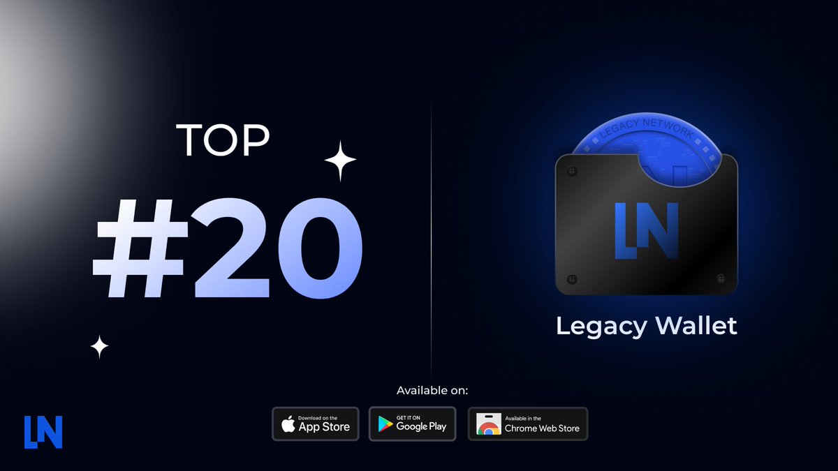 Legacy Wallet ranks #20📢

We are excited to announce, that the Legacy Wallet has made it to #20 in the Swiss Appstore🔥 We are having downloads from all over the world which makes us very proud.

The current version of the wallet is only an MVP which means that there are many