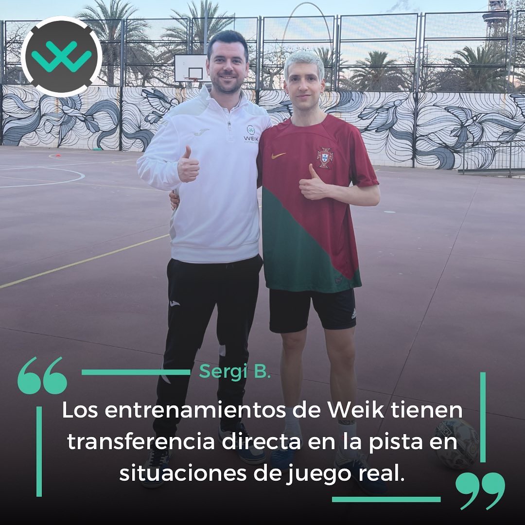 WeikFutsal's tweet photo. 🤝 | SERVICIOS |

Llevamos toda la temporada acompañando a Ramón y a Sergi con entrenamientos individuales personalizados para ayudarles a crecer como jugadores.

Trabajo técnico, táctico, físico y específico 100% adaptado a sus necesidades.

Os compartimos su experiencia 💪🏼 https://t.co/SQpvHbaGVx