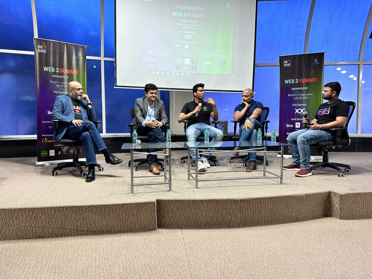 .@Shaanush VP, Growth & Marketing at .@EasyfiNetwork was at the Chandigarh #Web3 Summit at the invite of BlockOn Group & @punjabdao for a panel discussion on #Web3 Education.. He spoke on how to make Web3 education all pervasive, inclusive & diverse... #DoMoreWithDeFi