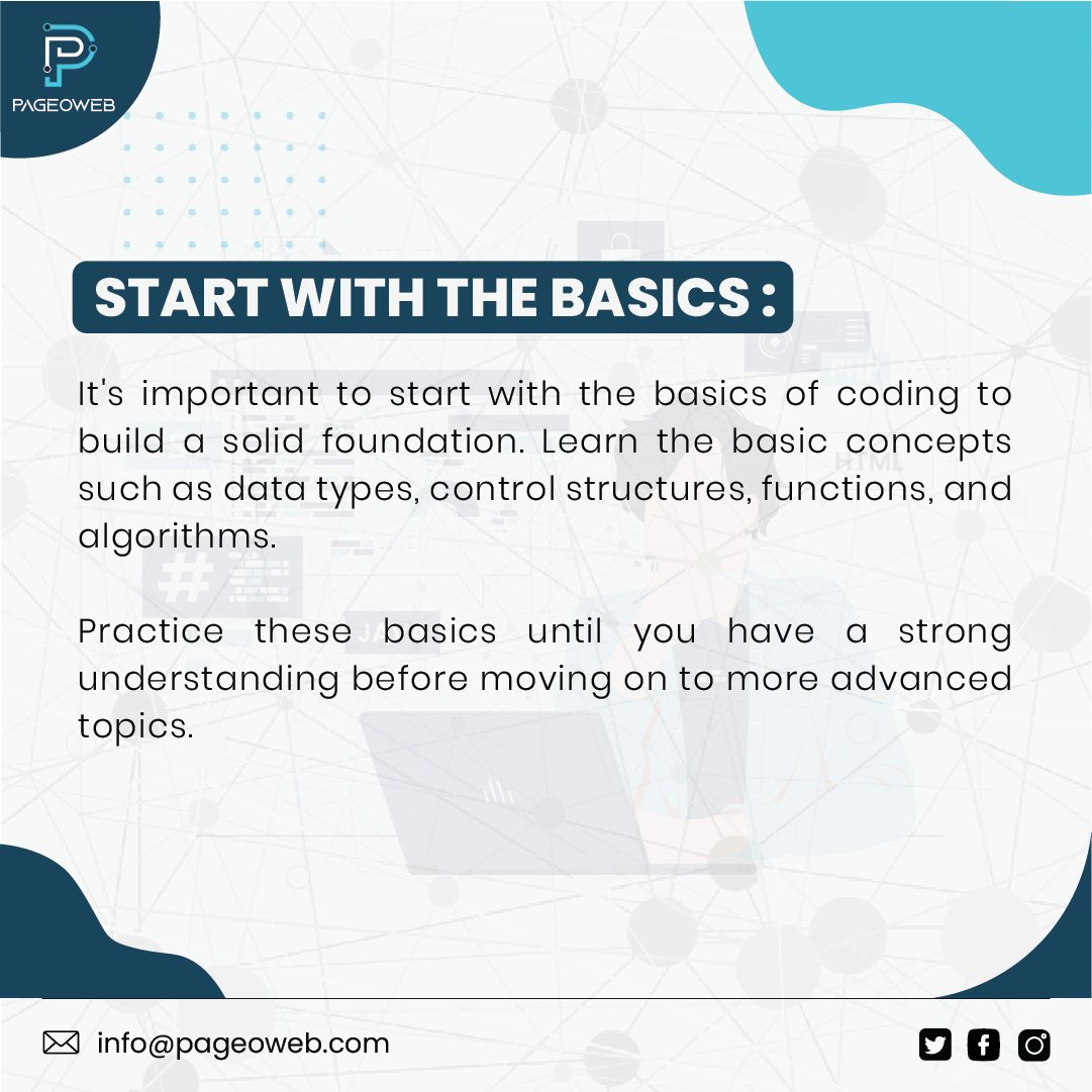 Pageoweb's tweet image. Ready to start your coding journey? 🚀 These beginner tips will help you get started and stay on track! 💻👨💻
#codingtips #beginnercoding #learntocode