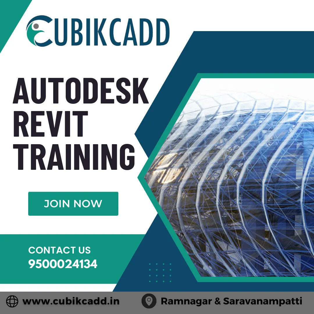 CubikCadd's tweet image. Autodesk Revit is a 3D modeling software designed for architects, engineers, builders, and construction professionals.

Call us at 9500024134 
or mail to info@cubikcadd.in

#autodeskrevit #bim #buildinginformationmodeling #architecture #cad #cubikcadd #design #construction