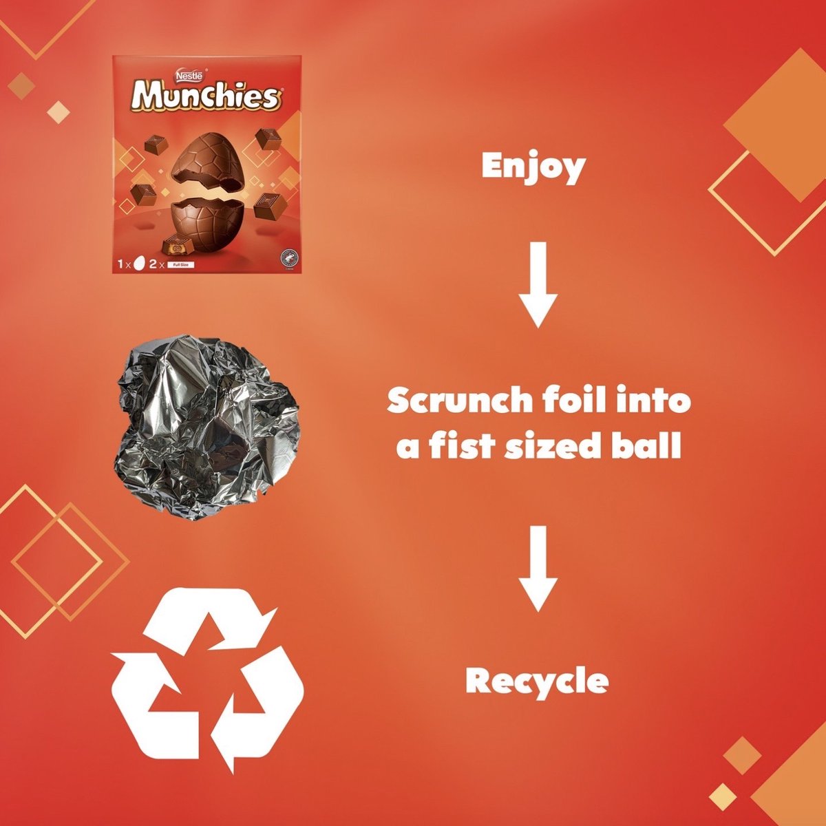 Questions have to be asked if it wasn't a MUNCHIES Egg you got yesterday! 
If you do have brilliant friends - don't forget to recycle your packaging! ♻