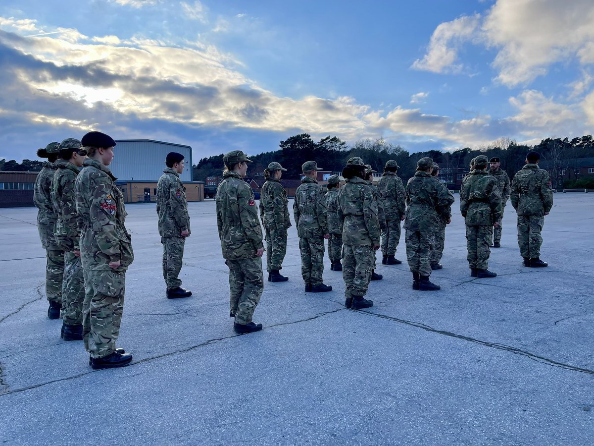 RoyalRussellCCF's tweet image. Army Section Recruit Easter Camp consisted of Fieldcraft, First Aid and Drill! Those who passed have been awarded their @Official_REME berets and half red star by Captain Fisher - OC Recruit Section. Big shout out to our SNCOs who gave up their weekend to assist @ArmyCadetsUK