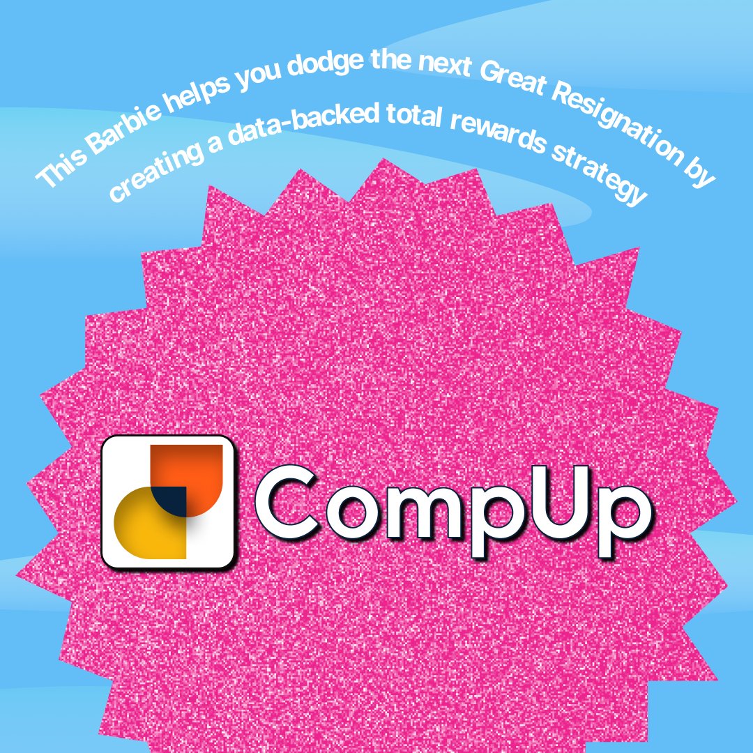 CompUp_io's tweet photo. Ready to dodge the Great Resignation and keep your employees happy? Meet the new data-driven ally in town - Barbie!
With real-time compensation data, she can help you create a solid total rewards strategy.
Join the #BarbieHR revolution today!
#compup #totalrewards https://t.co/5vbsNqYwb6