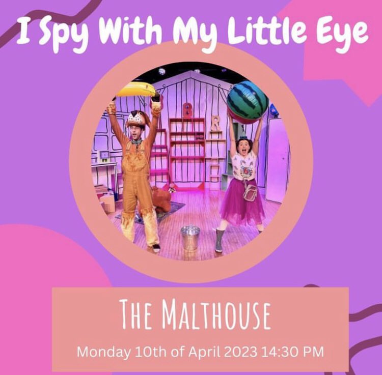 What a wet &amp; windy day!
Luckily you &amp; your kids can enjoy I Spy With My Little Eye where it’s warm &amp; dry today at 14.30 <a href="/themalthouseart/">The Malthouse Theatre</a> 
Come to Molly and Bingo the puppy dog’s treasure hunt themed birthday party &amp; help them find the missing presents!
