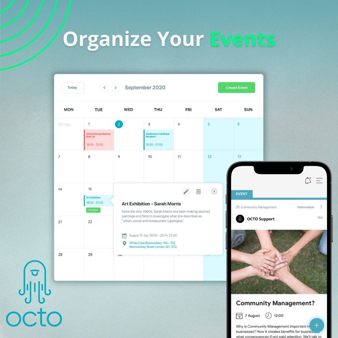 OctoNetworks's tweet image. 📅🎉 Bring your community together with Octo&apos;s custom events! Create and promote virtual meetups, fundraisers, and webinars easily. Let&apos;s celebrate the power of community! 🤝💫 
#OctoEvents #CommunitySpirit
