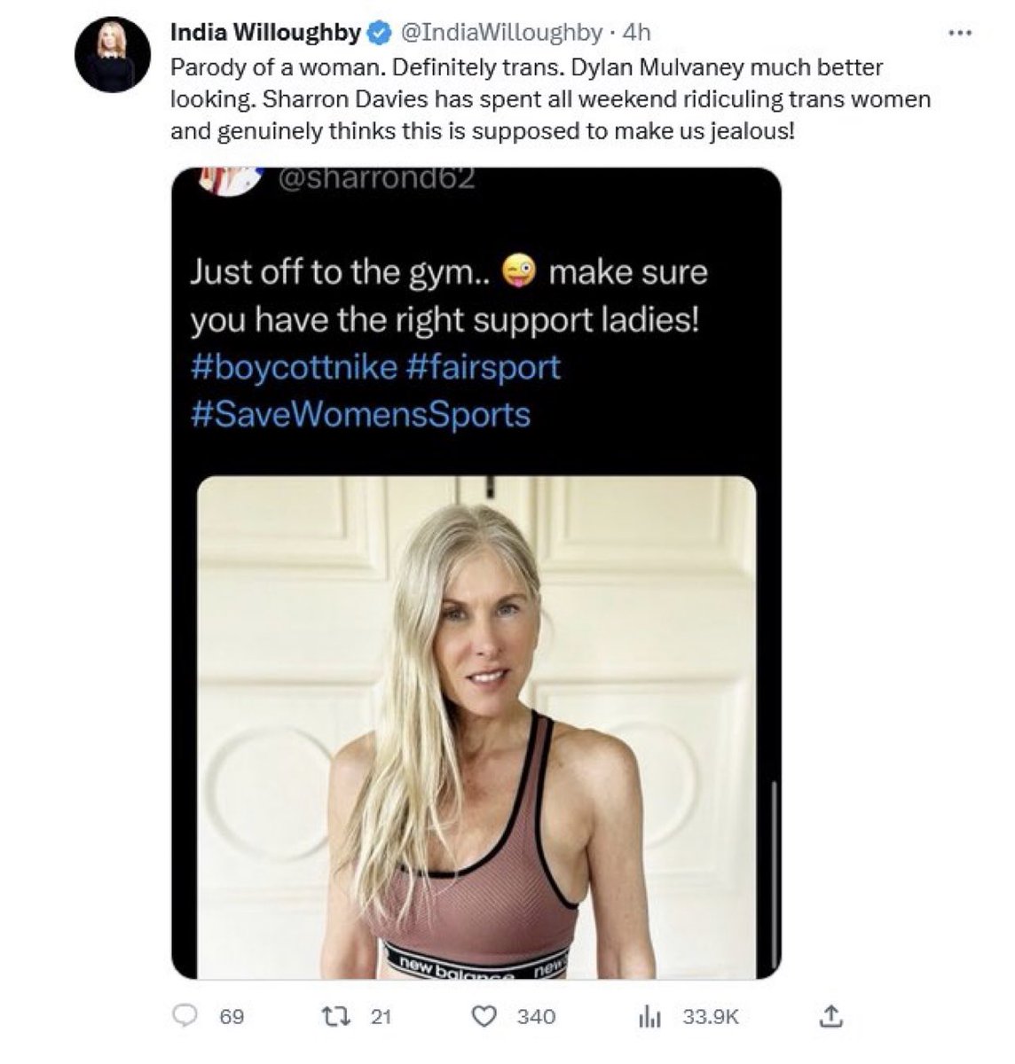 Sharron Davies HoL MBE tweet media