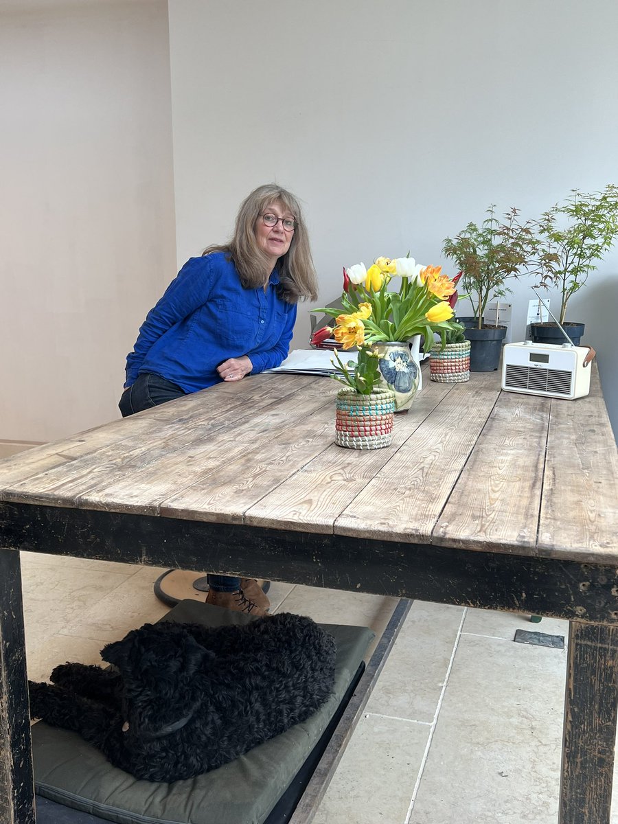 Same kitchen table, different radio exactly 25 years to day <a href="/BevLear/">bev lear</a> had idea for #peacemaze at #Castlewellan Forest Park #GFA25 community landscape for peace. <a href="/NaturalistDara/">Dara McAnulty</a> <a href="/MartinMcMullan5/">Martin McMullan</a> <a href="/nmdcouncil/">NewryMourneDown</a> <a href="/dardni_gov/">DARD NI</a> <a href="/Mournelive/">Mournelive</a> <a href="/BBCnireland/">BBC Northern Ireland</a>