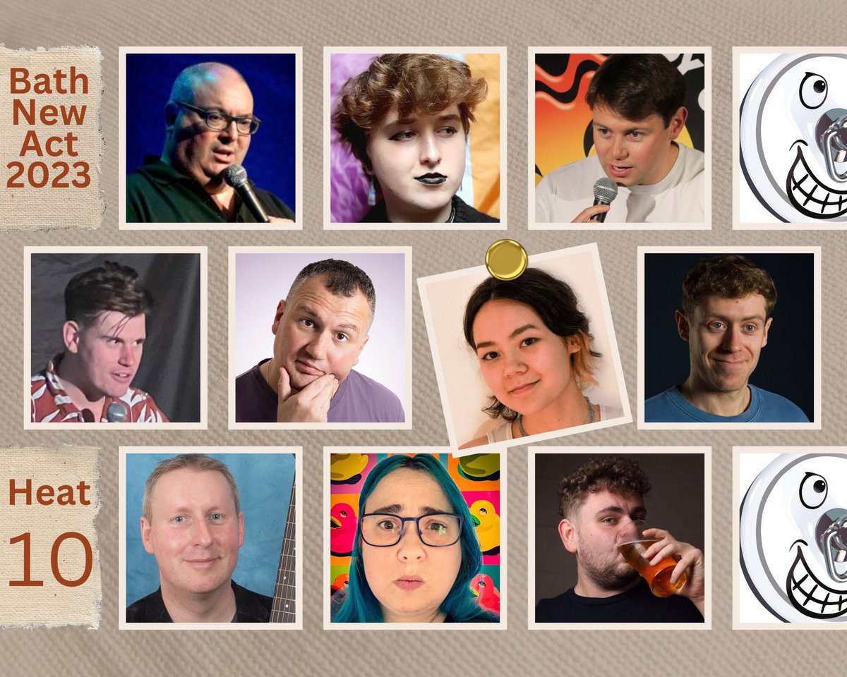 BathComedyFest's tweet photo. Bath New Act Heat Ten acts tonight

Kirk Fontane
@LewisBakerComdy
@captaintwitchy
Mark Flynn
Liam Harris
Matt Lowes
@Aishaamanduri
@BenMorgan1995
Joe Riley &amp;
@maycomedy

MC: @CressidaWetton

📅 April 10th
⏰ 7pm
🎟️ £5 or #PayWhatYouFeel
🏟️Bath Cider House

https://t.co/JMPerVjZn8 https://t.co/EYrCXJi861