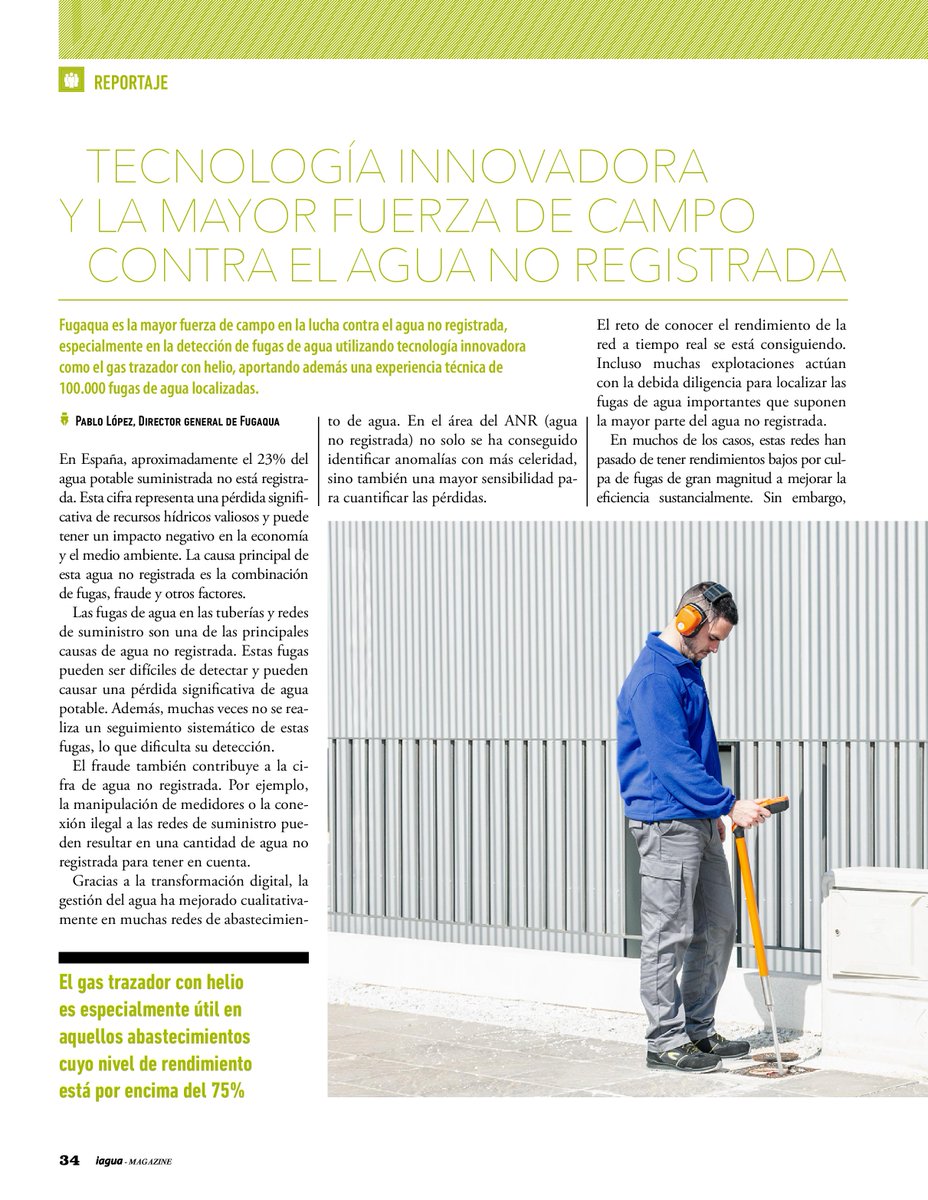 iAgua's tweet image. 🖥 Fugaqua resalta en este reportaje incluido en #iAguaMagazine43 la experiencia e intuición de los técnicos de campo en tiempos de hiperdigitalización e #IA para reducir el #ANR.
iagua.es/noticias/fugaq…