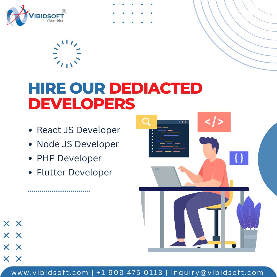 Chirag33169445's tweet image. 📢 👀 Are you in need of a team of dedicated developers to help take your company to the next level?

So why wait? Contact us at inquiry@vibidsoft.com or visit us: bit.ly/3qPFP9i and let us help you take your business to the next level! 📈

#hirededicateddevelopers