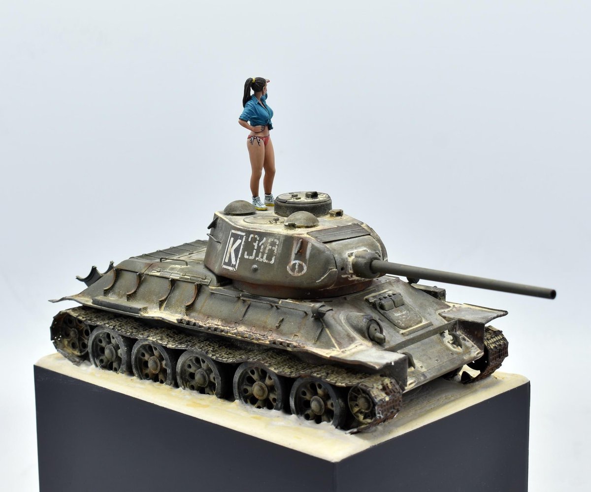 GaishiS's tweet photo. Yevpatoria summer 2024

T-34/85 Mod. 1960 - MiniArt 37089
Girl - Evolution Miniatures EM-35200 https://t.co/56VWjmEc8m
