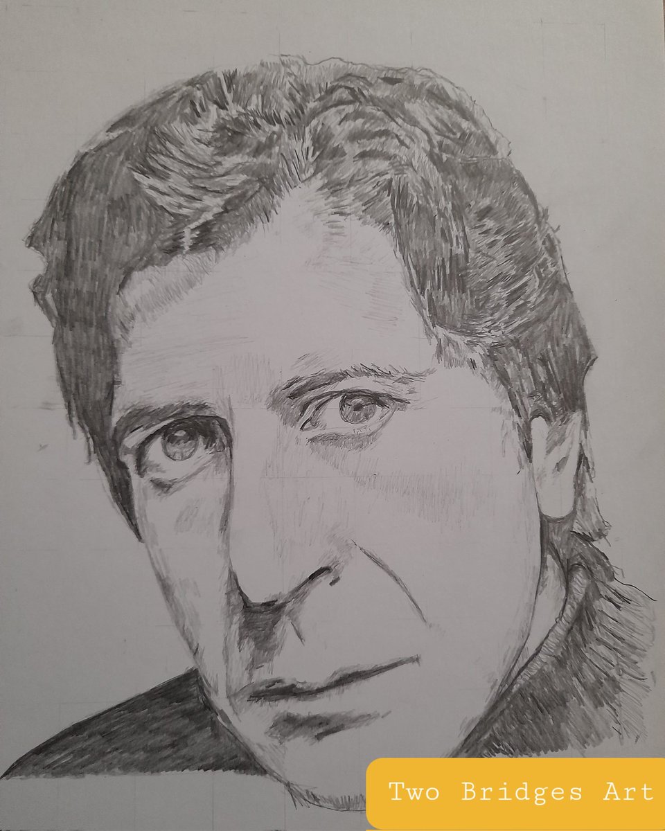 TwoBridgesArt's tweet photo. Work in progress of Leonard Cohen . . . #drawing #portrait #portraitart #music https://t.co/hTuiCptzco