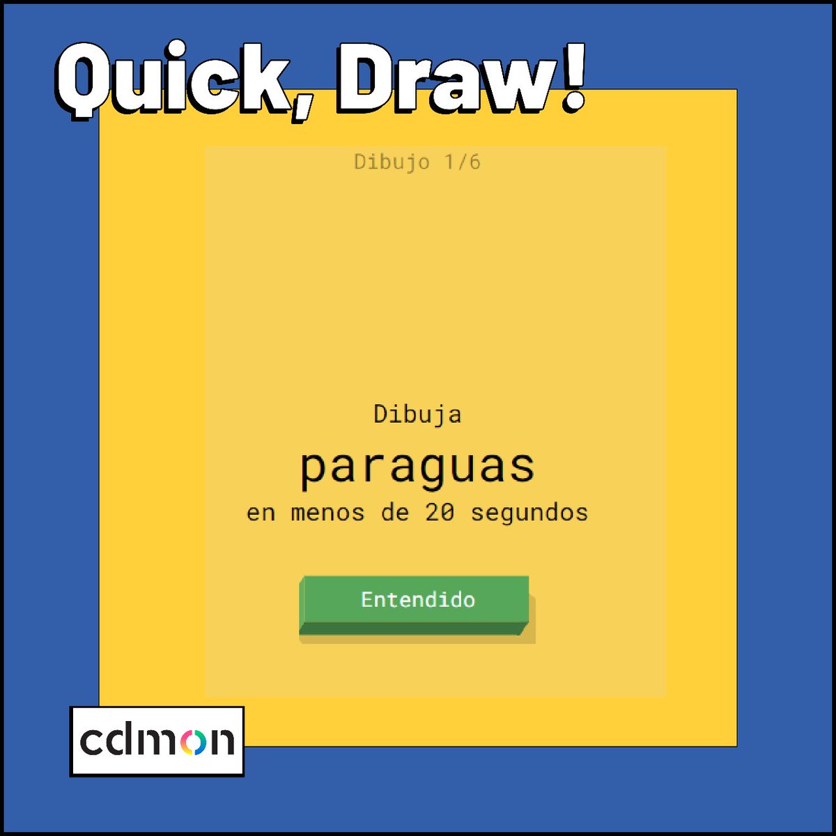 cdmon's tweet image. ✏️ Hoy te dejamos la excusa perfecta para perder el tiempo ⌛y el compañero ideal para jugar al Pictionary: #Quickdraw 

➡️ Mira: 🔗bit.ly/2R0DPIO

⚠️ Atención: es una web totalmente adictiva. No usar si tienes mucho trabajo 😉

 #IA #InteligenciaArtificial #Hosting