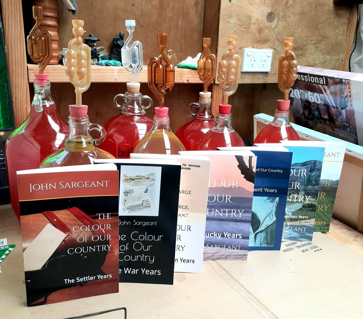 thecolourofour1's tweet photo. Hunkering down for the seven book series ' The Colour of Our Country'. Lots brewing in these books.
#booksandwine
#BooksWorthReading 
#bookclubs
#readerscommunity 
#booktok 
#readingcommunity 
https://t.co/BB6mFlrbvv https://t.co/FjAxoBgGTq