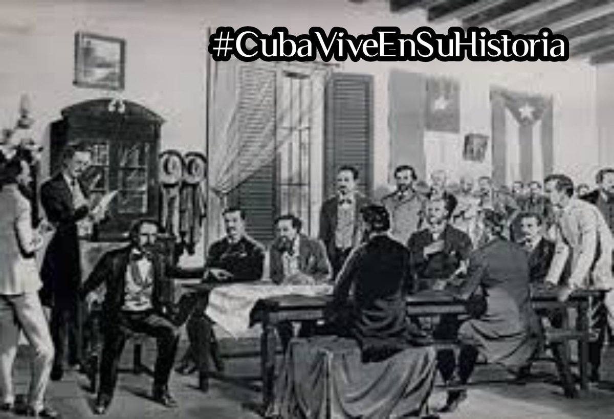 Hoy #10DeAbril hace 154 años, es aprobada nuestra primera Constitución, donde se asentaron nuestros principios, derechos y deberes con la Patria. Cimiento fundamental para nuestra Constitución actual.

#CubaViveEnSuHistoria