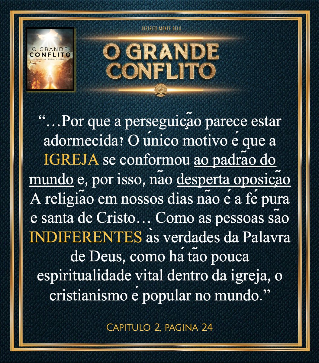 ¿POR QUÉ LA PERSECUCIÓN ESTÁ ADORMECIDA?
La única razón es q la iglesia se ha CONFORMADO con las normas del mundo, por lo tanto, no despierta ninguna oposición. La religión de nuestros tiempos no es pura y santa de Cristo... el cristianismo resulta popular en el mundo.  2Tim 3:12