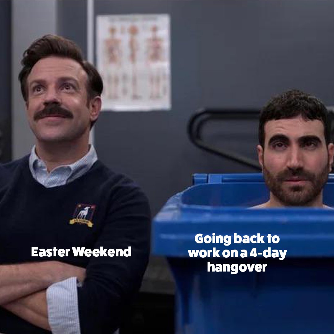 WeAreSocialLoop's tweet image. The first day back is always the hardest... 🙃 

But seeing as we&apos;re off today - anyone for a pint? 🍻

(P.S. We 🤍 Ted Lasso)

#socialloop #bankholiday #bankholidaymeme #tedlassomeme