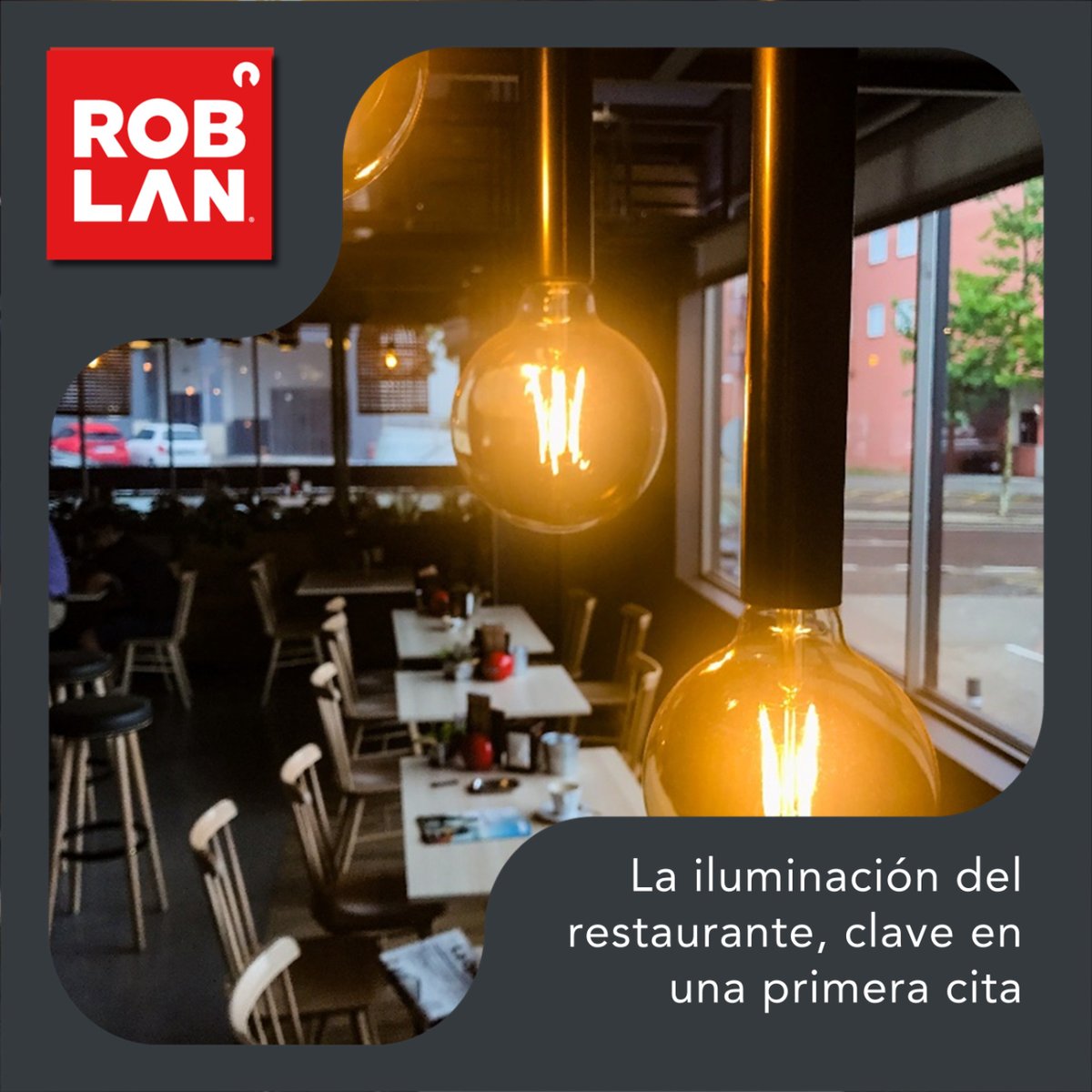 Roblan_EU's tweet photo. ¿Qué importancia crees que tiene la iluminación del restaurante en una primera cita?💘 ¡Exacto! Es fundamental.

Según datos de nuestro informe elaborado con el apoyo de @CEHEhosteleria 

#ROBLAN #LED #ledlights #FamiliaROBLAN https://t.co/BnMzVW03I0