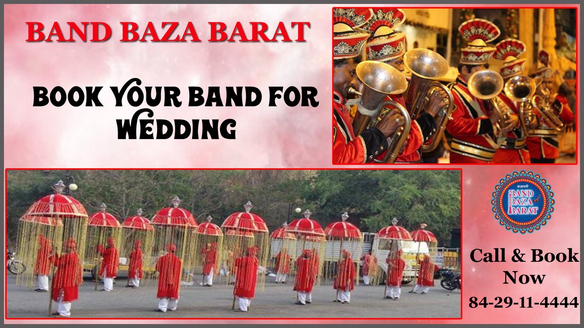 BazaBand's tweet photo. Wedding Planner &amp; Wedding Bands in Lucknow
We Band Baza Barat the Leading Wedding Planner in Lucknow, For your upcoming Wedding just book your date with us.
 #bestweddingplanner #weddingparty #weddingbandbazabarat #shadiservices
Call- 8429114444
Visit-  https://t.co/HwN12NBnH1 https://t.co/IPqNlrmKLr