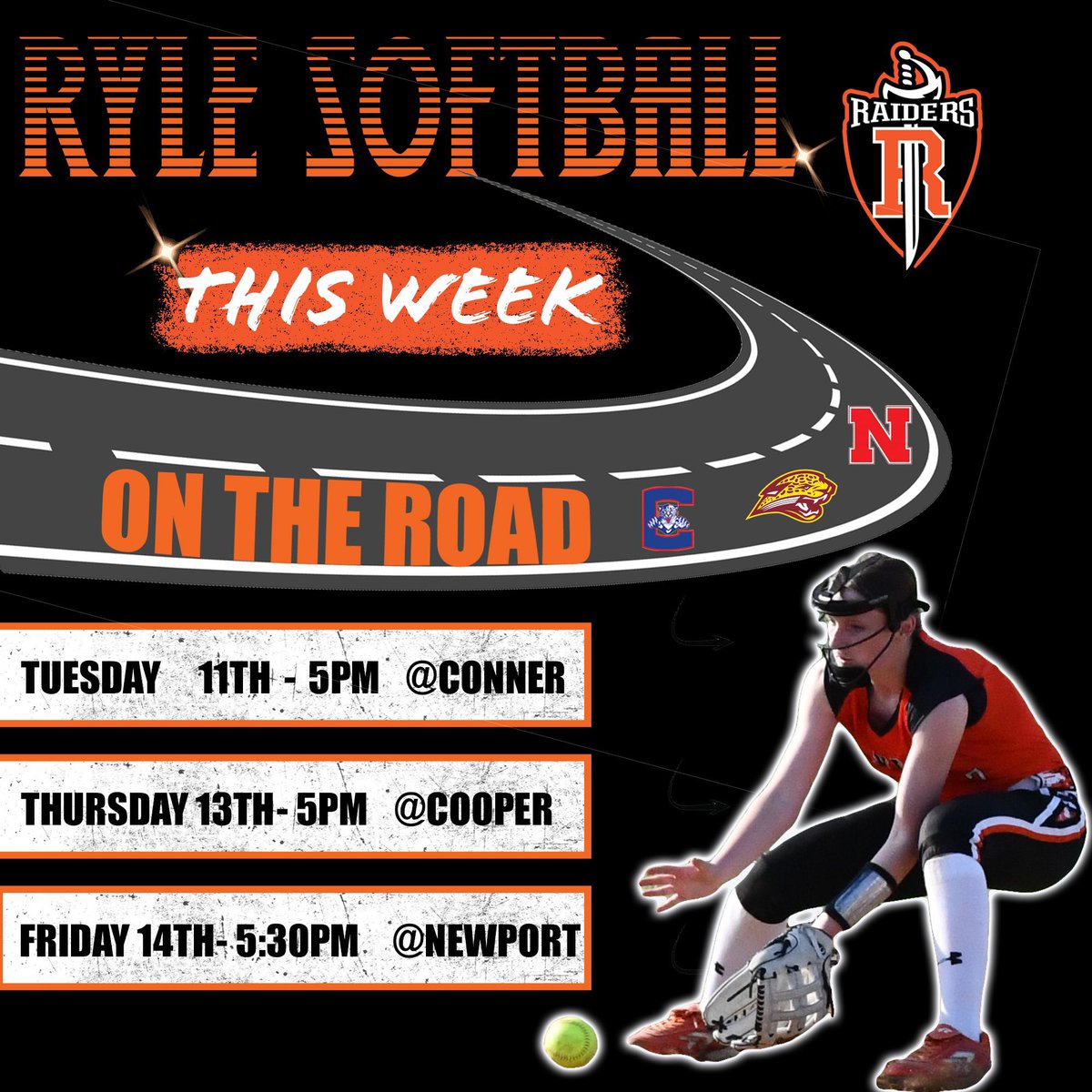 Busy week ahead for your Ryle Lady Raiders 🥎 We are on the road this week with two district games and Newport on Friday! <a href="/GoddardJarret/">Jarret Goddard</a> <a href="/RyleSportsMed/">Ryle Sports Med</a> <a href="/RyleAthletics/">Ryle High School Athletics</a> <a href="/MikeWoolf35/">Mike Woolf</a> <a href="/MattRShafer/">Matt Shafer</a> <a href="/RAIDERSPORTSNKY/">Raider Sports Network</a> <a href="/Linknky/">LINK nky</a>