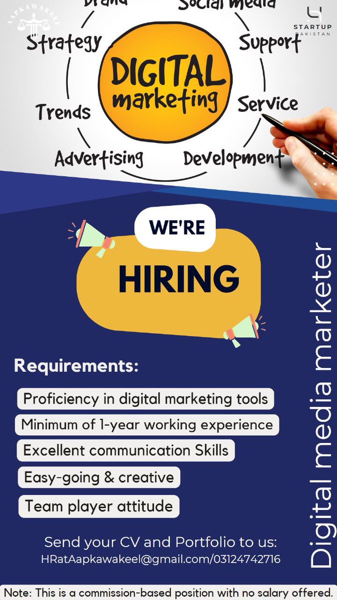 #We Are hiring on different posts 
#DigitalMarketing 
#digitalmarketer 
#socialmediamanager 
#socialmediamarketing 
#CustomerSupport 
#CustomerService 
#projectmanager 
#productionmanager 
#ProjectManagementProfessional 
#remotejob 
#emailus:HRataapkawakeel@gmail.com