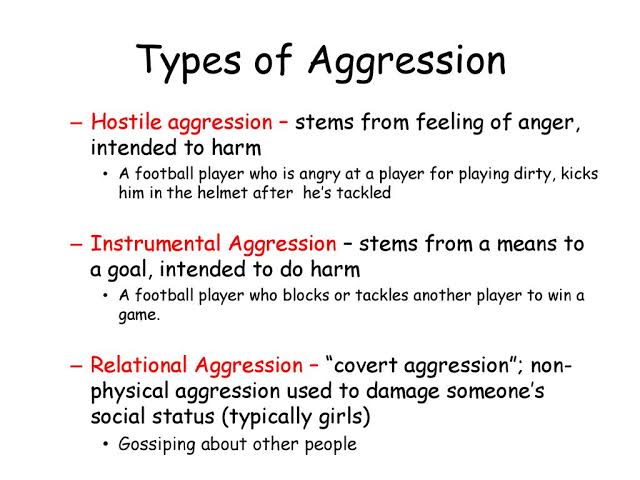 ♠️ Developmental Psychology
Types of Aggression
