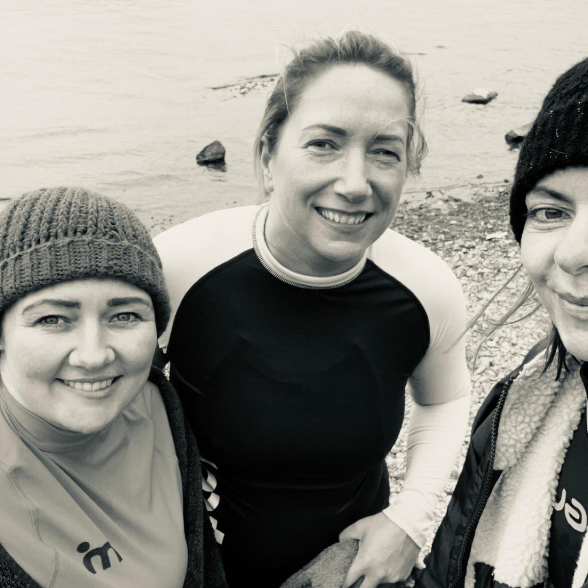 Lovely Easter Sunday swim with these beauts. Brrr it was cold though 🧊