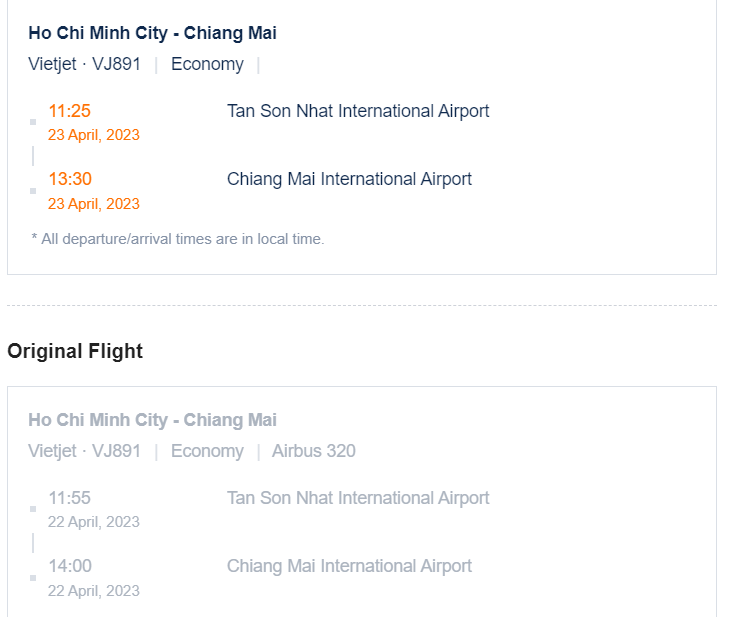 Mr_J_Photo's tweet photo. @VietJetAirlines Hello, my flight from HCMC to CNX on 22 has been changed to 23 april.
My visa finish on 22, and your company don't allow me to change to a proper date outside of 14/30 april. This is not conveniant,either i lost 1 week of rent , or i get a fine for overstay. https://t.co/rzt3WjA2Cz