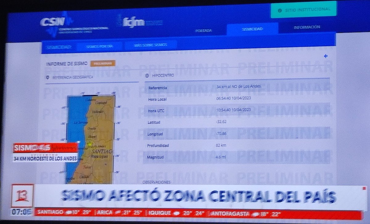 MABRI76's tweet photo. *Temblorcito 4,6 En Santiago y Aparece En Los Noticieros😂🤣😂🤣😂 En El Norte 7 Grados y Ni Pescan🤦#Copiapo #Sismo https://t.co/qAY9HQQgok