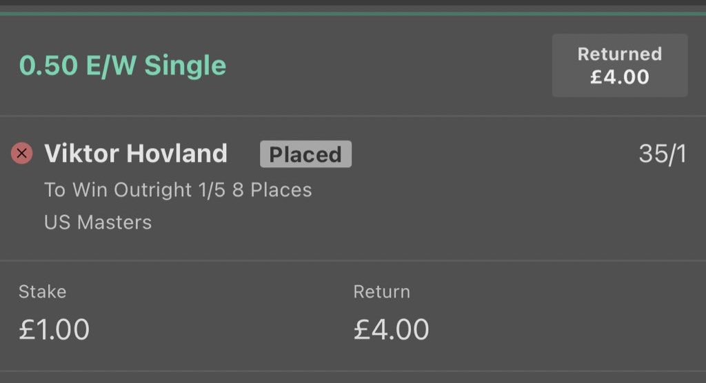 Big bet, big win 🤑😂 #Masters2023
