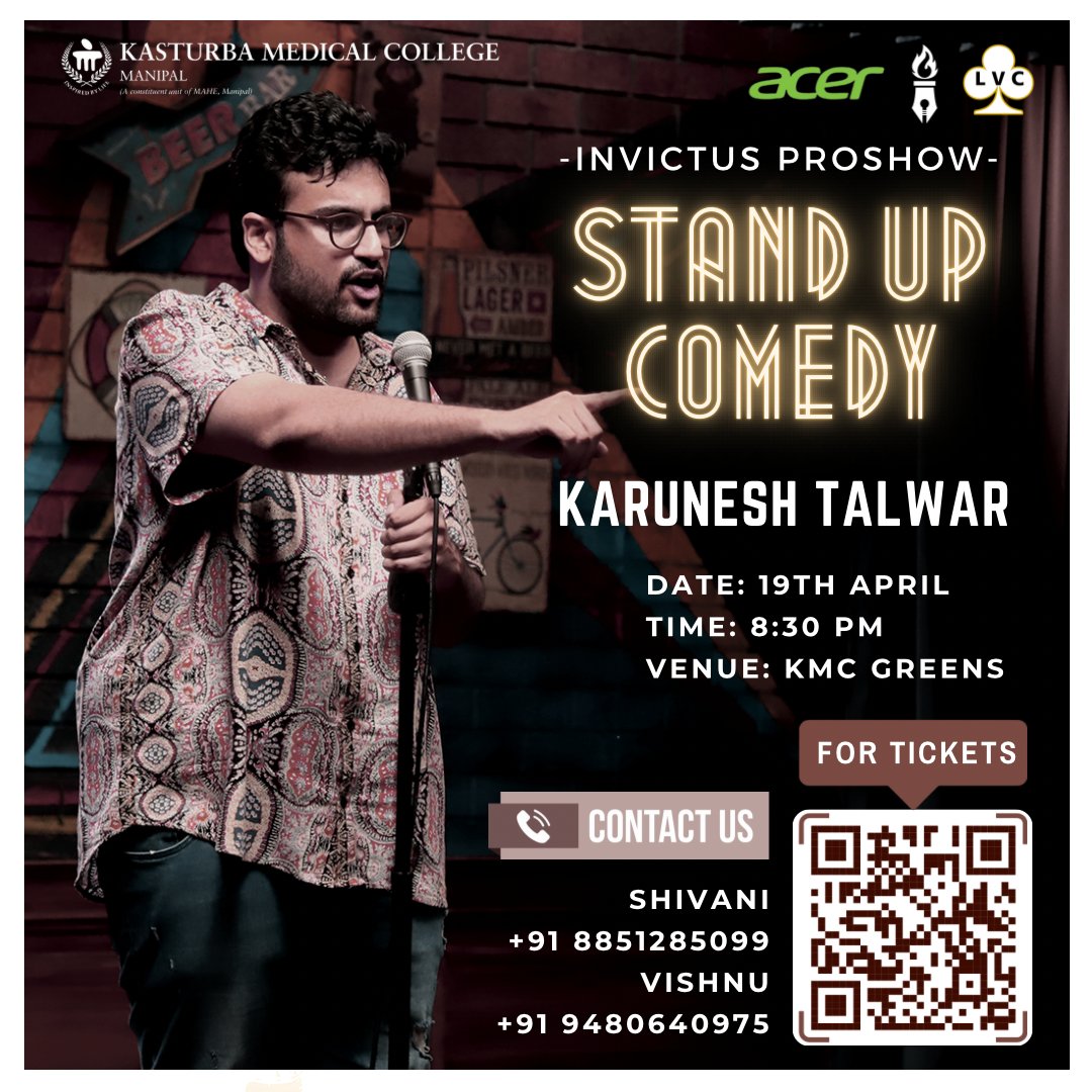 KMC Manipal (@kmc_manipal) on Twitter photo The Artists reveal for the Invictus Proshow'23 is here!
Grab your tickets now!
KMC Greens, Manipal
Shivani : +91 8851285099
Vishnu : +91 9480640975
#invictus2023 #MAHE #manipal #KMC #music #karuneshtalwar #shaan #DJSwattrex
#MaheManipal
#KMCManipal
<a href="/MAHE_Manipal/">Manipal Academy of Higher Education</a> <a href="/core_kmc/">KMC Manipal Student Council</a> The Artists reveal for the Invictus Proshow'23 is here!
Grab your tickets now!
KMC Greens, Manipal
Shivani : +91 8851285099
Vishnu : +91 9480640975
#invictus2023 #MAHE #manipal #KMC #music #karuneshtalwar #shaan #DJSwattrex
#MaheManipal
#KMCManipal
<a href="/MAHE_Manipal/">Manipal Academy of Higher Education</a> <a href="/core_kmc/">KMC Manipal Student Council</a>