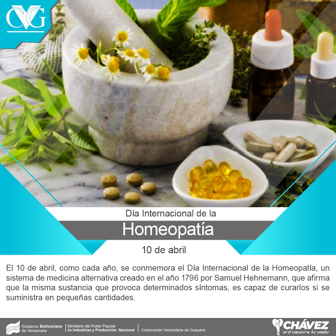 Efeméride || Día Internacional de la Homeopatía, un sistema de medicina  alternativa creado en el año 1796 por Samuel Hehnemann, que afirma que la  misma sustancia que provoca determinados síntomas, es capaz, image size:1080x1080
