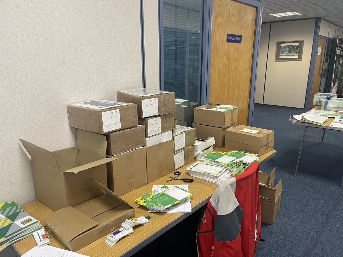 In Poole this morning with <a href="/StephenJSmith30/">Stephen Smith</a> packaging up training resources to send out to our people and the St John Commandries