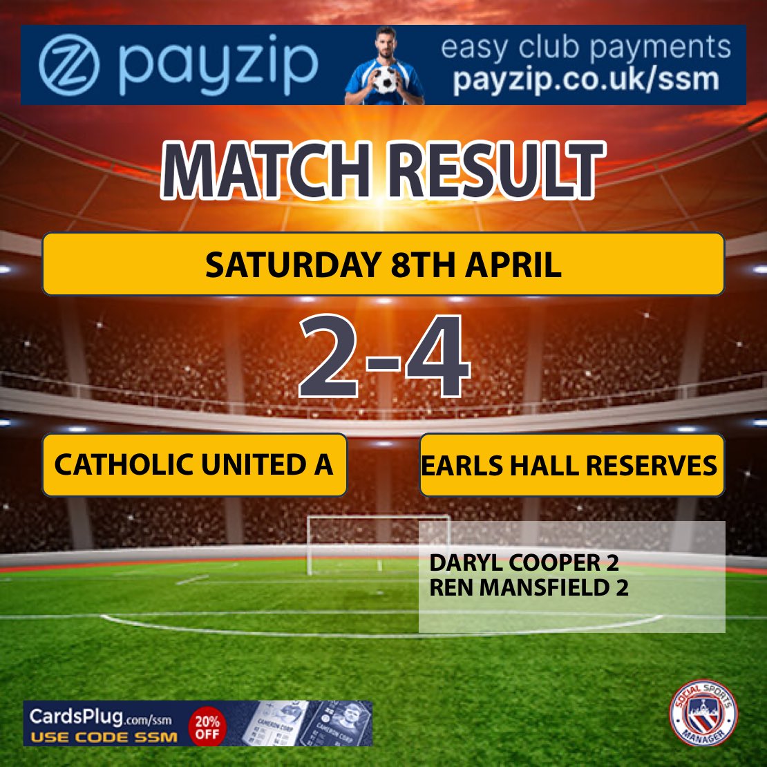 EarlsReserve's tweet photo. Wow what a game. After a solid start at the back from us we took an early lead when Daryl out paced their defence and crossed for Ren to tap home. Shortly after a lovely pass by K found Daryl in behind their defence to finish well to make it 2-0. Then the craziness started as https://t.co/AECyTC9xUk
